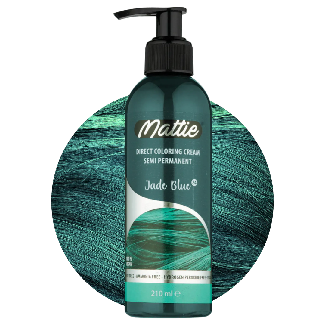 Mattie Jade Blue - Vegan Semi-permanente Direktziehende Coloration Haarfarbencreme 210 ml