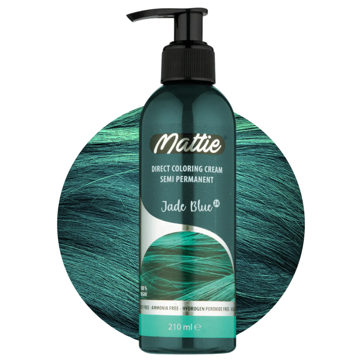 Mattie Jade Blue - Vegan Semi-permanente Direktziehende Coloration Haarfarbencreme 210 ml