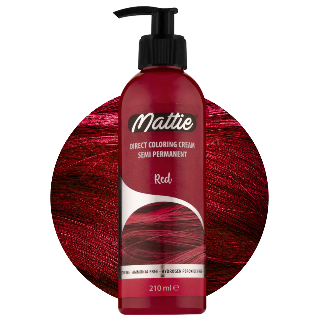 Mattie Red - Vegane Semi-permanente Direktziehende Coloration Haarfarbencreme 210 ml