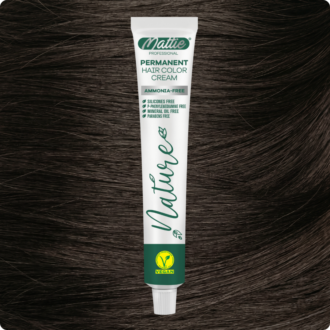 Mattie Professional Nature (6.11) Extra Dark Ash Blonde - Vegan Permanent Hair Color Cream 60ml