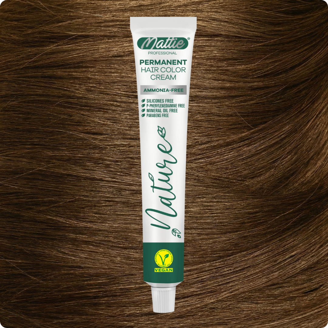 Mattie Professional Nature (7.0) Intense Blonde - Vegan Permanent Hair Color Cream 60ml