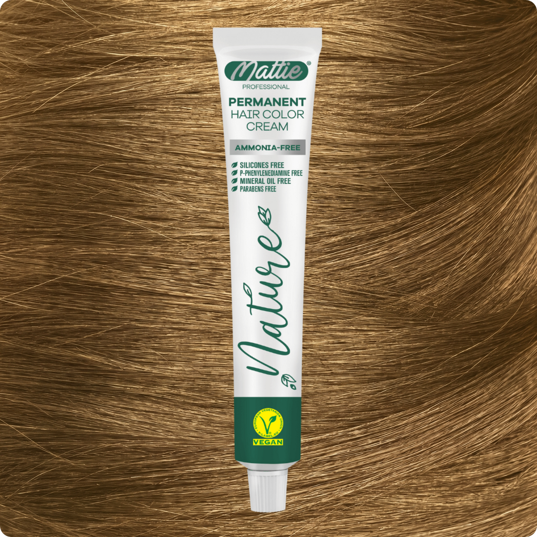 Mattie Professional Nature (8.0) Intense Light Blonde - Vegan Permanent Hair Color Cream 60ml