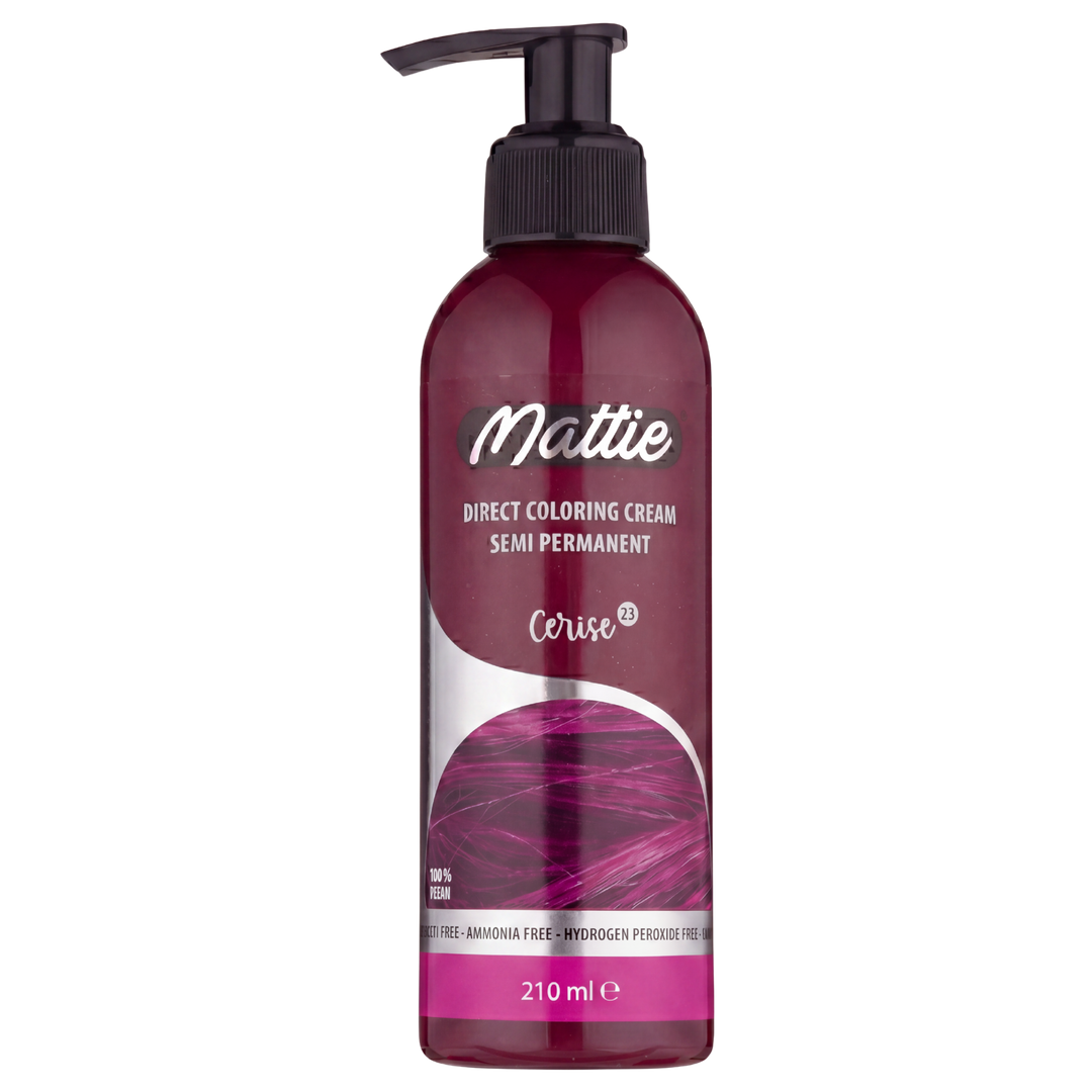 Mattie Cerise - Vegane Halbpermanente Direktziehende Coloration Haarfarbencreme 210 ml