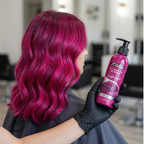 Mattie Bright Pink - Vegan Semi-Permanent Direct Dye Hair Color Cream 210 ml