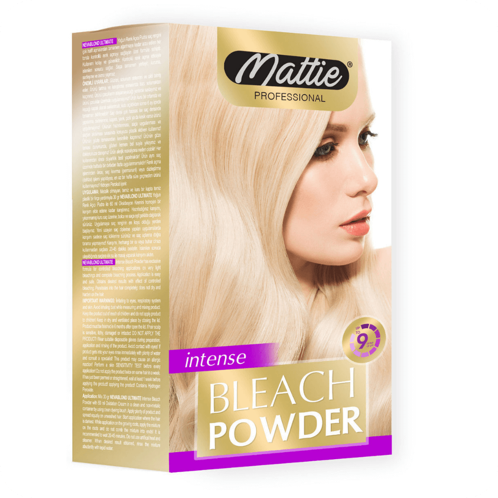 Mattie Bleaching Powder (blue) 30g + Hydrogen Peroxide 12% 60ml
